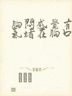 胸闷感觉有一股气堵在胸口封面