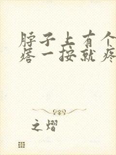 脖子上有个小疙瘩一按就疼