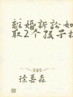 离婚诉讼如何争取2个孩子抚养权封面