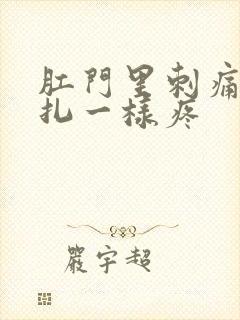 肛门里刺痛像针扎一样疼