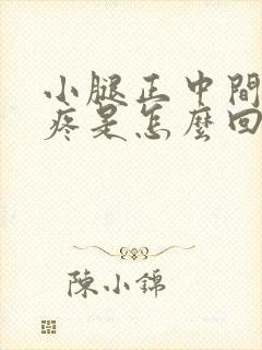 小腿正中间骨头疼是怎么回事