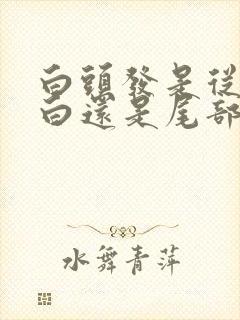 白头发是从根部白还是尾部白