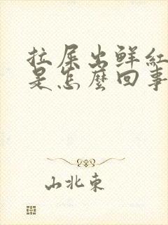 拉屎出鲜红的血是怎么回事