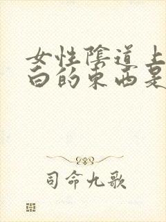 女性阴道上有白白的东西是什么