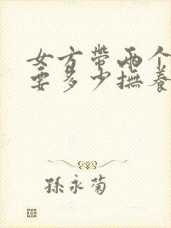 女方带两个孩子要多少抚养费合适封面