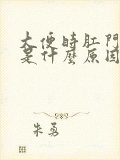 大便时肛门外翻是什么原因