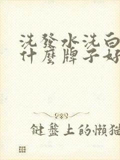 洗发水洗白头发什么牌子好