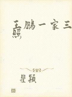 王鹏一家三口近照