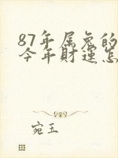 87年属兔的人今年财运怎么样封面
