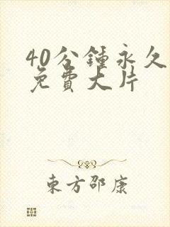 40分钟永久看免费大片