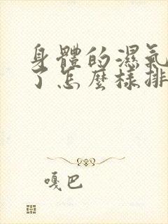 身体的湿气太重了怎么样排除