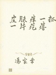 皮肤痒一抓就起一片疙瘩