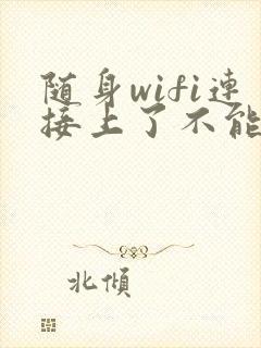 随身wifi连接上了不能上网怎么办