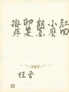 排卵期小肚子坠疼是怎么回事儿封面