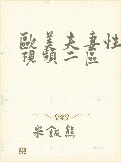 欧美夫妻性生活视频二区