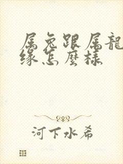 属兔跟属龙的姻缘怎么样