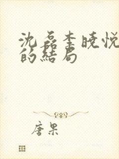 沈磊李晓悦最后的结局