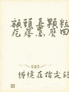 额头长颗粒状小疙瘩怎么回事