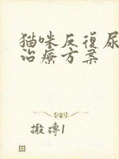 猫咪反复尿闭的治疗方案