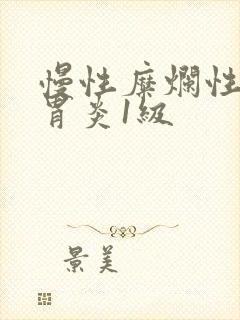 慢性糜烂性胃窦胃炎1级