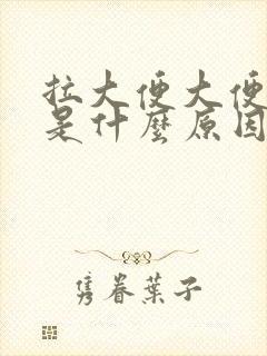 拉大便大便出血是什么原因封面