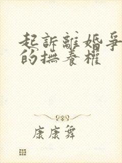 起诉离婚争取娃的抚养权