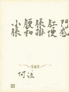 小腹胀肛门有坠胀和排便感