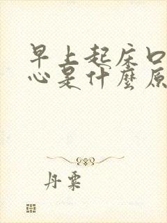 早上起床口臭恶心是什么原因