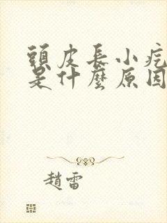 头皮长小疙瘩痒是什么原因