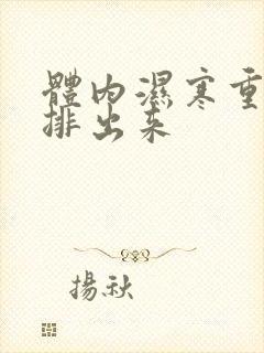 体内湿寒重怎样排出来