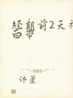 经期前2天褐色白带