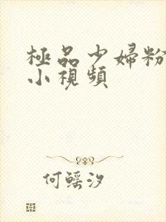 极品少妇粉嫩的小视频