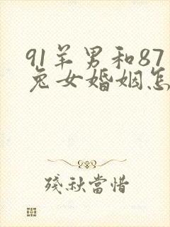 91羊男和87兔女婚姻怎么样封面