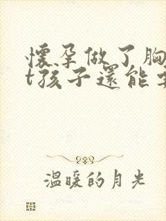 怀孕做了胸部ct孩子还能要吗