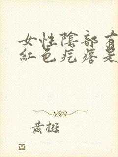 女性阴部有出现红色疙瘩是怎么回事