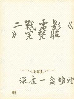 二战电影《霸主》完整版