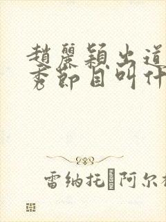 赵丽颖出道的选秀节目叫什么