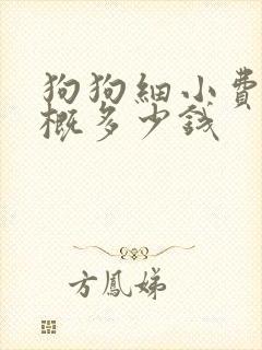 狗狗细小费用大概多少钱