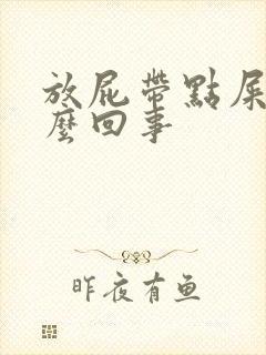 放屁带点屎是怎么回事封面