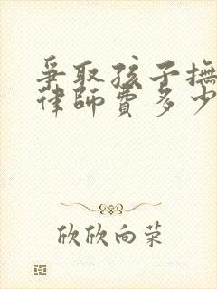 争取孩子抚养权律师费多少钱