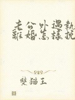 老公外遇执意要离婚怎样挽回