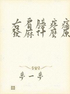 右肩膀疼痛手臂发麻什么原因