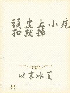 头皮上小疙瘩一扣就掉