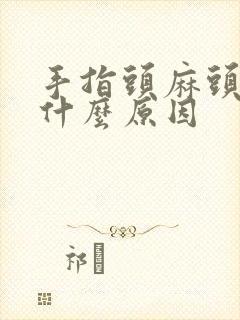 手指头麻头晕是什么原因