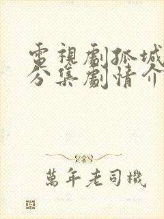 电视剧孤城迷战分集剧情介绍