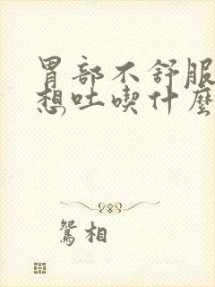 胃部不舒服恶心想吐吃什么药