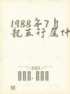 1988年7月龙五行属什么命