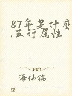 87年是什么命,五行属性