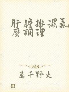 肝胆排湿气重怎么调理