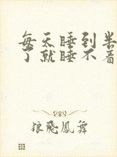 每天睡到半夜醒了就睡不着了封面